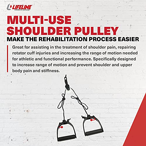 Image of Lifeline Shoulder Pulley Deluxe, Physical Therapy FSA, Physical Therapy Equipment, Over The Door Exercise Pulley