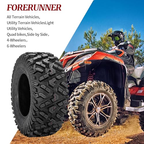 Image of FORERUNNER 26x9-12 & 26x11-12 ATV Tires, All Terrain (Pack of 4, Tubeless) | FORERUNNER 26x9-12 & 26x11-12 ATV UTV Trail Mud Sand Off-Road Tires