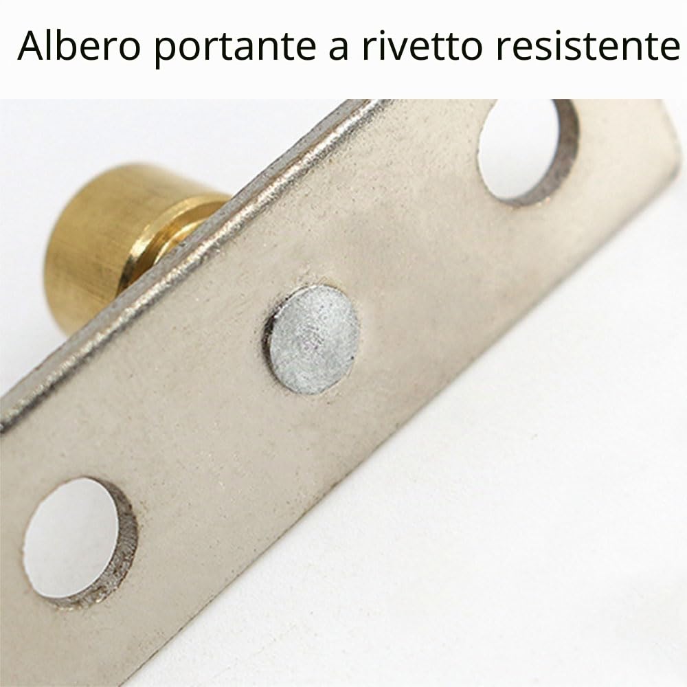 Guida a rullo per porta scorrevole fienile, 4 pezzi in metallo per fermagli per porte scorrevoli in vetro e armadi - Diametro 12 mm