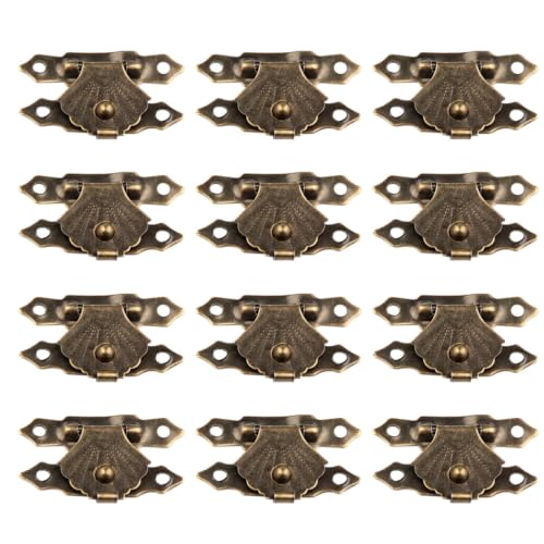 Toyvian 25 Ensembles Boucle de Verrouillage Vintage en Fer Couleur Or, Petite et Facile à Utiliser, pour Coffrets à Bijoux et Décorations Rétro en Boutiques ou Bureaux