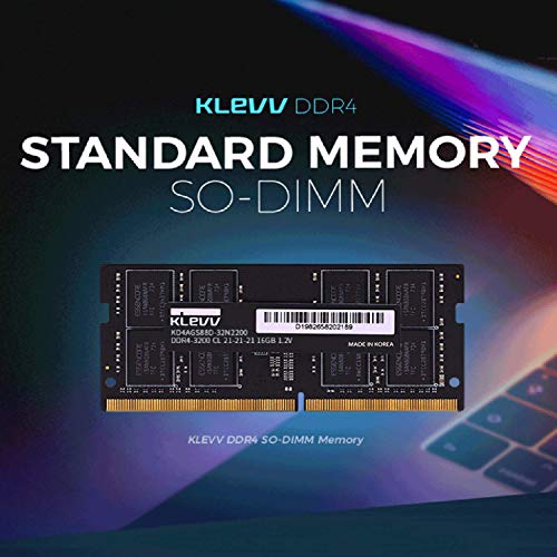Image of KLEVV DDR4 16GB (1x16GB) 3200MHz CL22 1.2V SODIMM Laptop Ram Memory SK Hynix Chip (KD4AGSA80-32N220A)