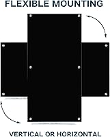 Vista 56 de J&J worldwide Glass Whiteboard Yearly Calendar - 35" X 47" Large Wall Whitrboard - White Board Dry Erase Planner for Wall Home, School, Office