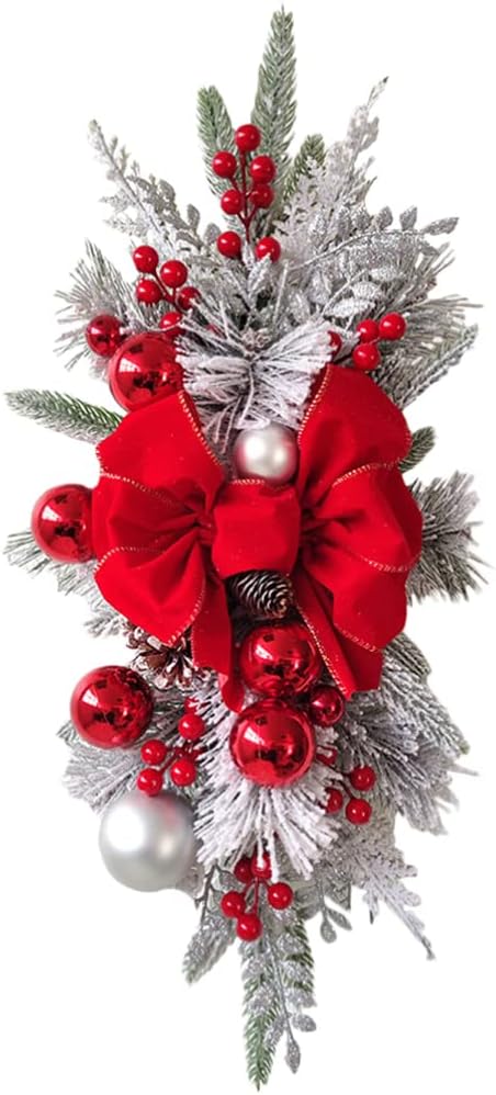 Swag Garland Bowkont Fireplace Window Swag Teardrop Swag Railing Decorative Swag Xmas Swag Wreaths Red