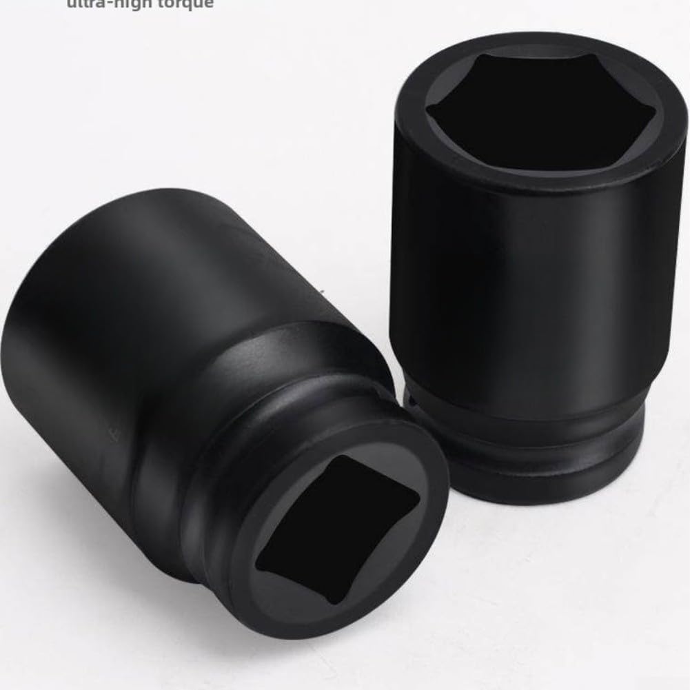 Set di chiavi a bussola in lega di acciaio cromato rosso per chiave pneumatica da 1 pollice con custodia per riparazioni automobilistiche e industriali da 19 mm a 41 mm, dimensioni incluse nel kit (A)