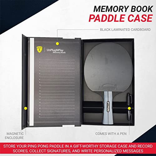 Killerspin Impact D1 Smartgrip, Table Tennis Paddles, Table Tennis Racket, Ping Pong Paddle Case, Table Tennis Equipment For Beginners / Intermediates, 5-Ply Wood, 6Mm Thick Blade #TOP4