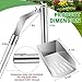 Moxweyeni Gutter Cleaning Tools Gutter Scoop for Removing Leaves and Debris from Roof, Clean Shovel for Garden Ditch Villas, Easy Remove Leaves Debris, Fits Standard Telescopic Rod (Rod Not Included)