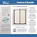 PlexiDor Performance Pet Doors for Dogs and Cats - Wall Mount Dog Door with Lock and Key - White, Large Size