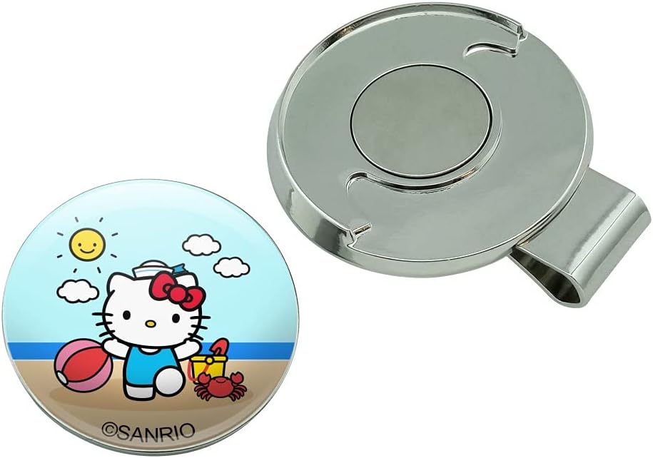 review GRAPHICS & MORE Hello Kitty Day at The Beach Golf Hat Clip with Magnetic Ball Marker