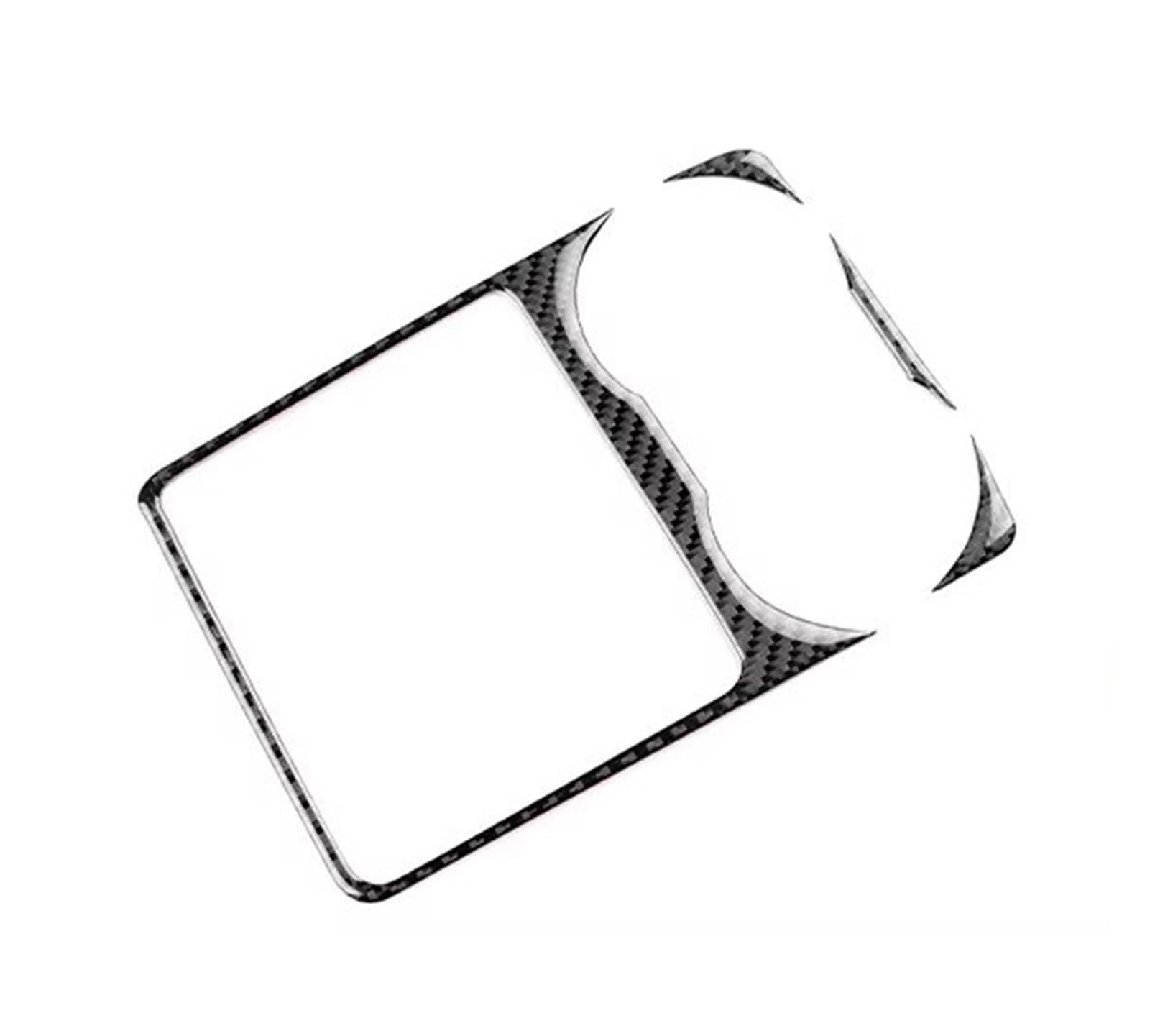 Interior Styling Sticker Real Soft Carbon Fiber Sticker for Seat for Leon 2017 2018 2019 Car Water Cup Holder Panel Interior Accessories Accessories Decoration(for LHD RHD Black)