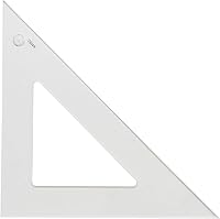 Vista 1 de Westcott Triángulo de estireno, 4.0 in, 45/90 grados, transparente (S450-4)