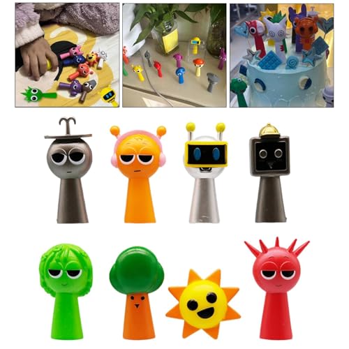 Image of ATORSE Sprunki Figures Set Gift Cute Cartoon Figurines for Kids Adults Fans Friend Style A|Toys & Hobbies
