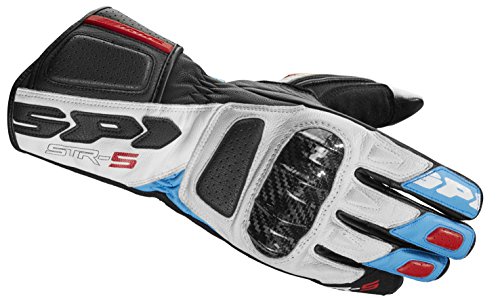 SPIDI Guanti Moto Str-5 A175, Rosso/Azzurro Taglia...