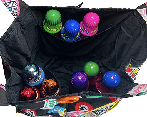 Fashionable Quilted Bingo Bag w/ One Large and Three Small Interior Pockets4