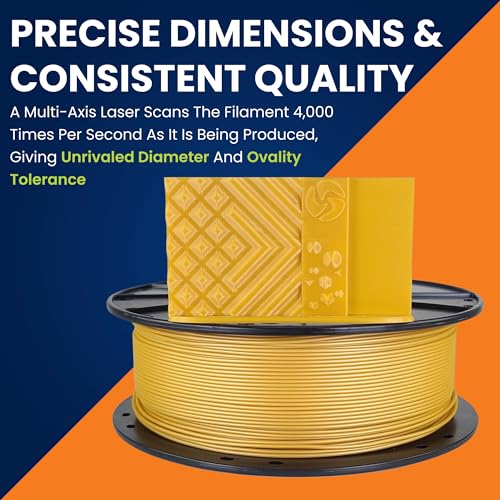 Image of 3D-Fuel Tough Pro PLA+ Filament for 3D Printing, Made in, Metallic Gold