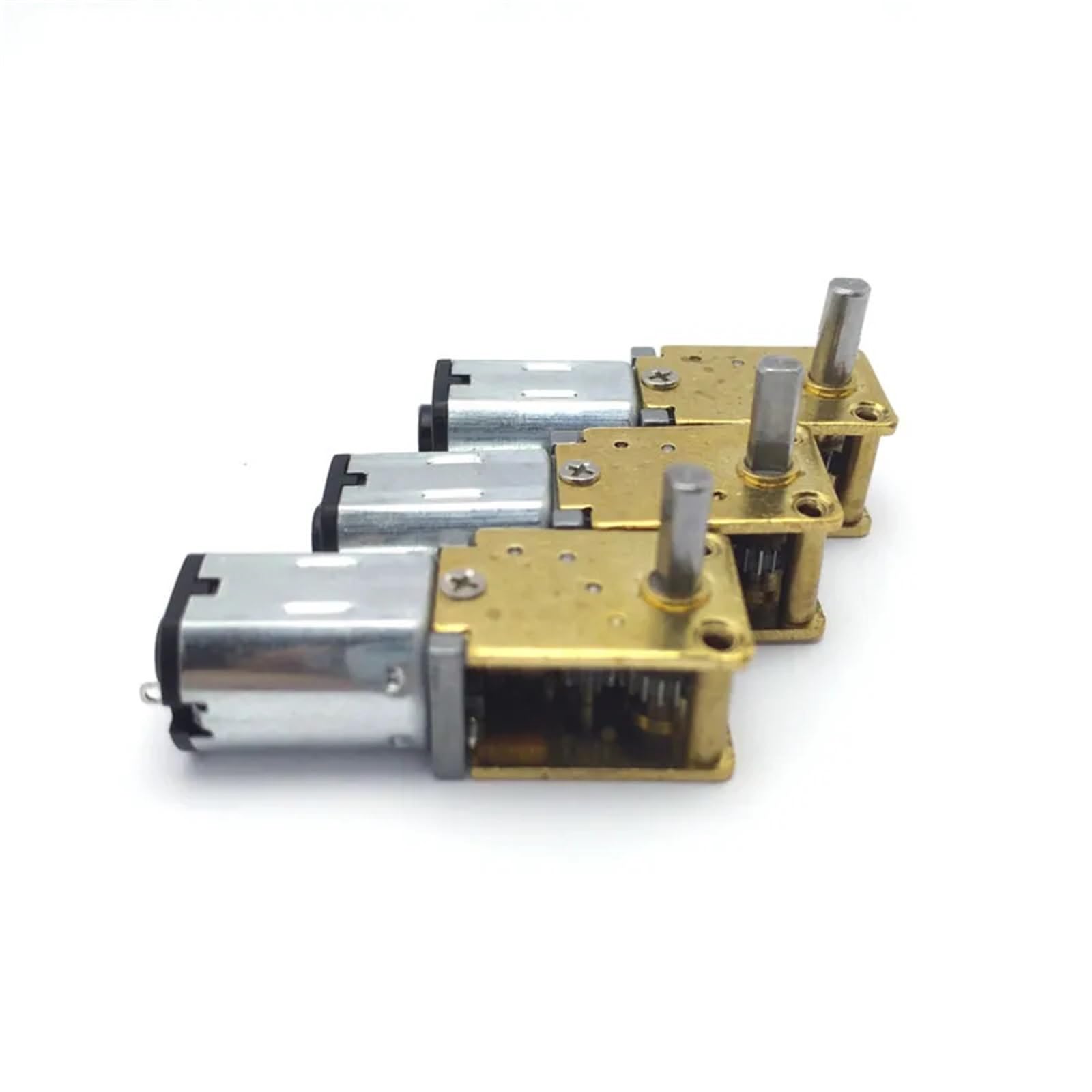 N20 Wurm-Getriebemotor, DC 3 V, 6 V, 12 V, Niedriggeschwindigkeitsreduzierer, 4 U/min bei 381 U/min, elektrisch, 12 Volt, invertiert, 1 Stück (6 V, 68 U/min, Motor mit Halterung)