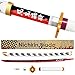 Kyojuro Rengoku Sword Toy Model, Flame Hashira 40in Katana Samurai Sword with Scabbard, Cosplay Props Anime Sword