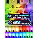 10W LED Spot Lights Indoor RGB Color Changing Uplighting with Remote, 120V Christmas Spotlight Plant Accent Light with Switch for Halloween Party Decoration, 5FT Code, 1 Pack - Image 2