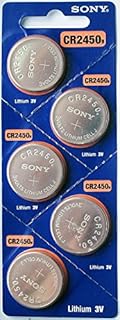 Sony CR2450 3V Lithium Battery 5 Batteries