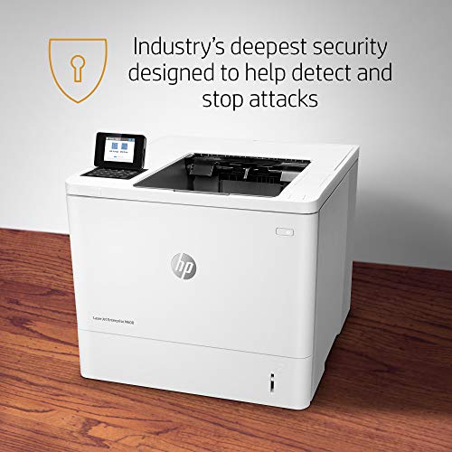 HP LaserJet Enterprise M608n Monochrome Printer with built-in Ethernet (K0Q17A), Light Gray - Thumbnail 3