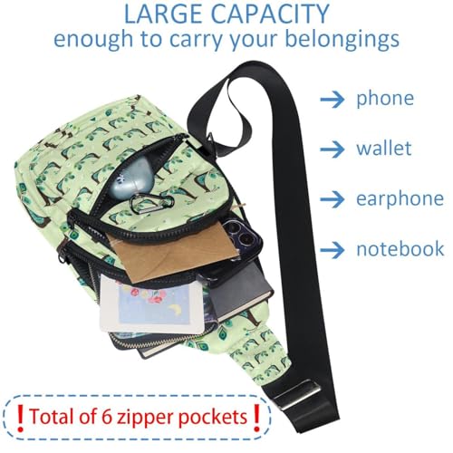 Bolsa de pecho para mujer espaciosa e impermeable para senderismo activo 6