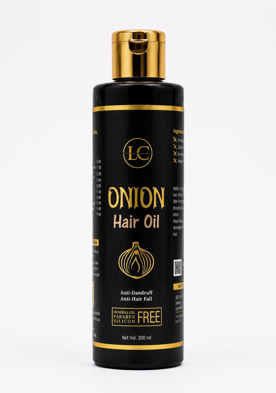 Ayurvedic Red Onion Hair Oil 200ml for Strong Healthy Hair Growth | Natural Nourishing Hair Fall Control & Anti Dandruff Scalp Oil for Men & Women-image-40