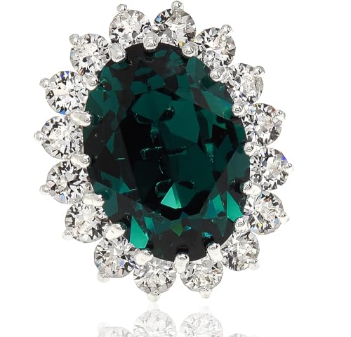 Bague émeraude royale en argent sterling idéal pour vos soirées habillées