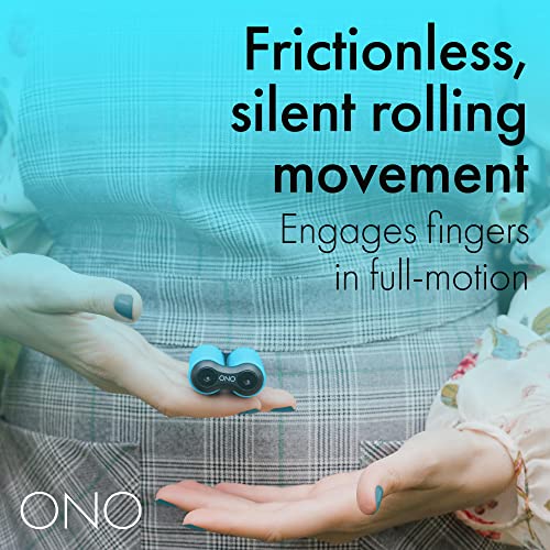 Image of ONO Roller - Handheld Fidget Toy for Adults | Help Relieve Stress, Anxiety, Tension | Promotes Focus, Clarity | Compact, Portable Design (Teal, Junior Size - ABS Plastic)