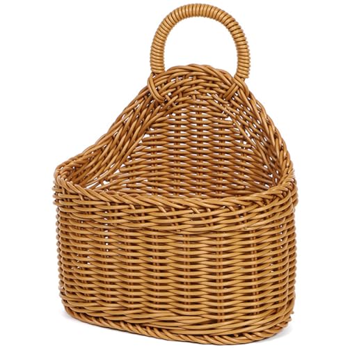 Opiniones y reviews de Cestos para colgar - los más vendidos. 43 Cestas colgantes con mango, cesta de almacenamiento colgante Bolsa colgante Cestas de pared de mimbre tejida tejida, cestas de mimbre colgantes pequeñas, cesta de pared colgante...