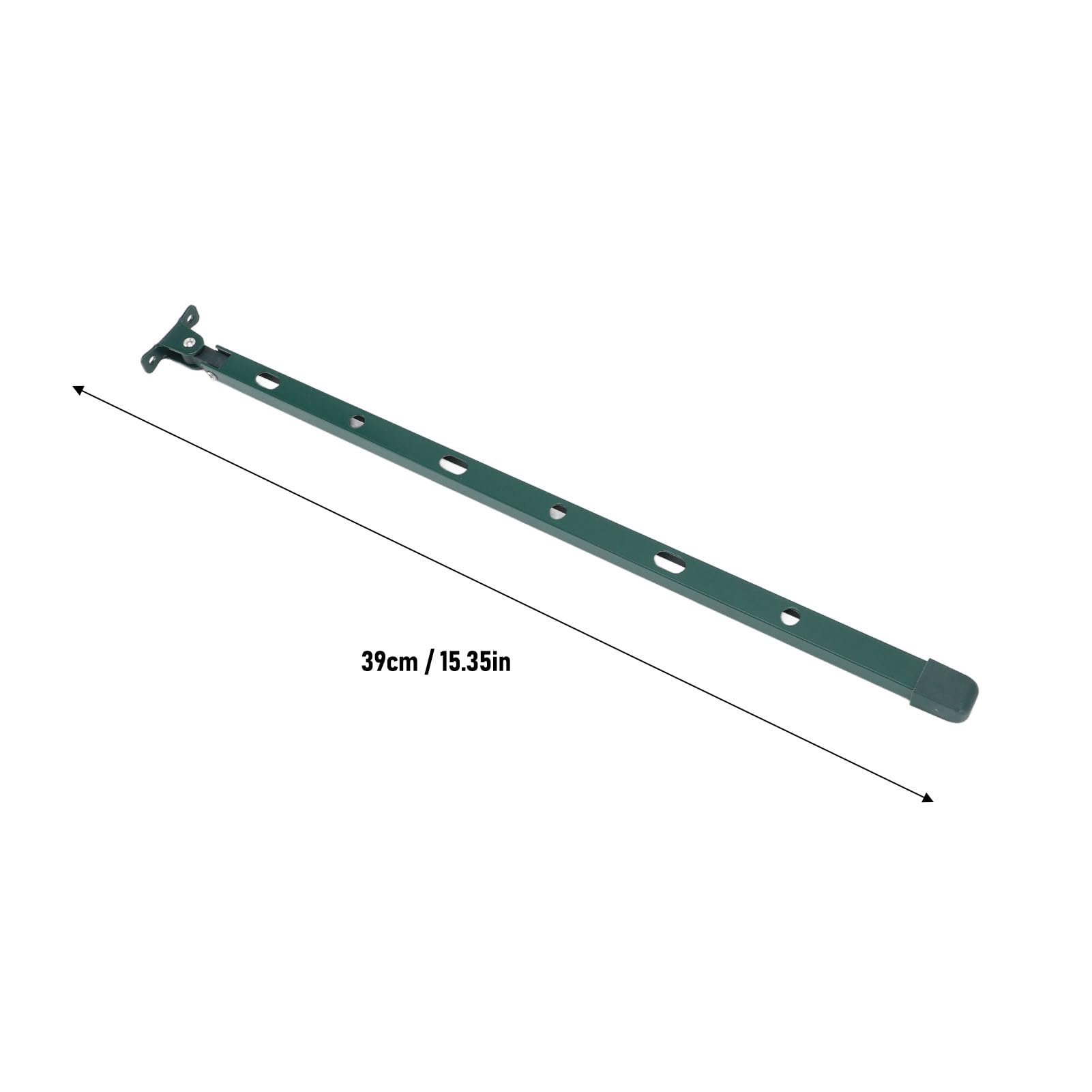 Serre en aluminium - Pour fenêtre - Manuel d'utilisation (français non garanti) - Ouvre-câbles de toit de serre - Kit de barres de 38,9 cm avec 6 vis pour une installation rapide - Vert