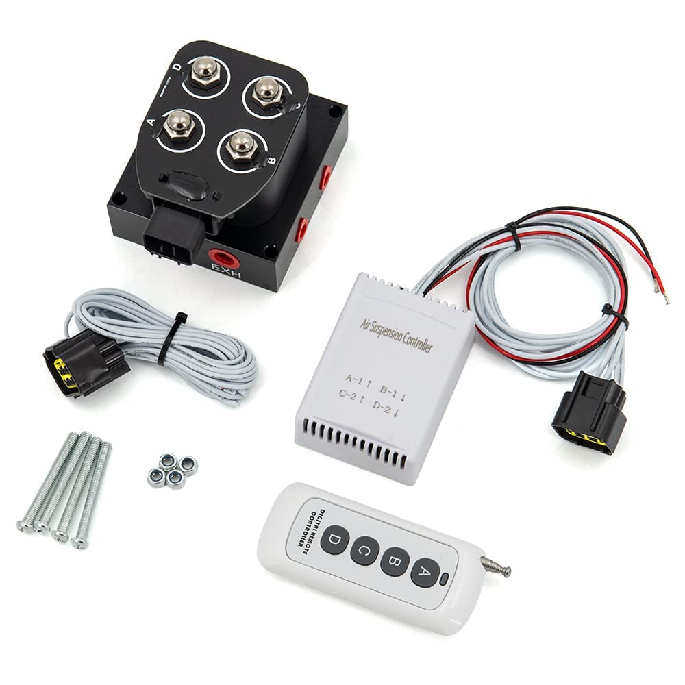 Buy CNRAQR Universal Air Ride Suspension Manifold Solenoid Valve 1/4 NPT 12V Air Ride Suspension