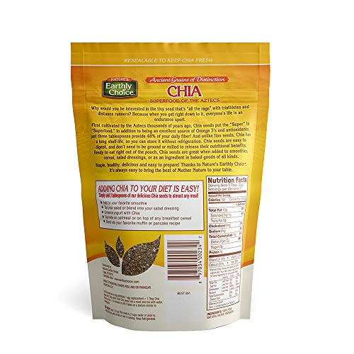 Nature's Earthly Choice Aztec Chia Seeds, 12 Ounce (Pack of 1)