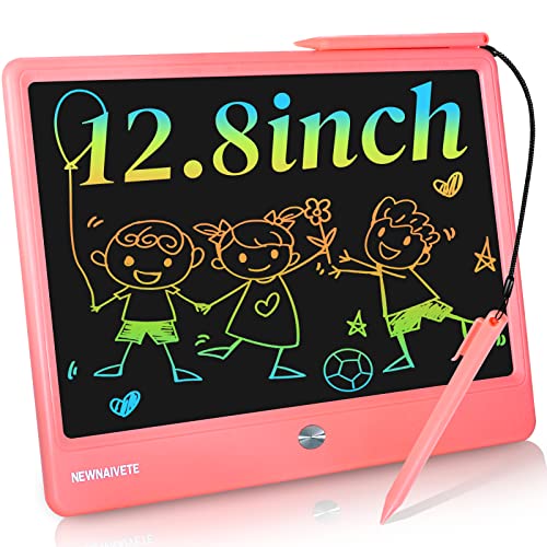 Lcd Writing Tablet, 12.8 Inch Drawing Doodle Board For Kids, Reusable Toddlers Drawing Pads With One Click Delete, Content Locked, Long Life Battery, Learning Gifts For Age 3~8 Year Old Girls Boys #TOP10