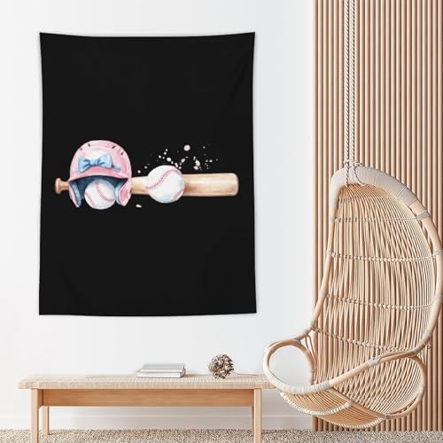 Tapiz de béisbol para pared que transforma tu sala con diseño vertical 5