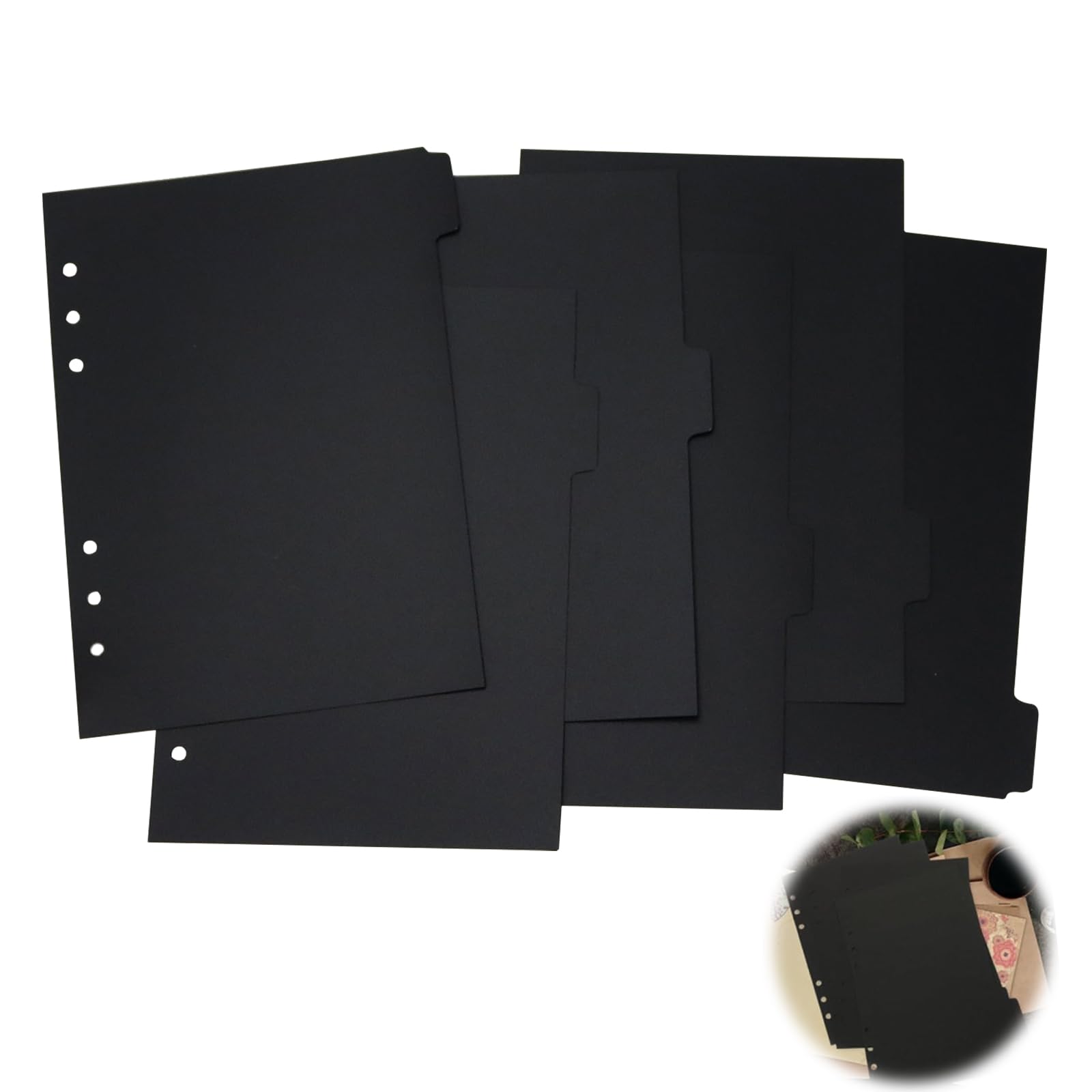 Amazon | PAVIKE A5ノート A5ルーズリーフノート 仕切りカード