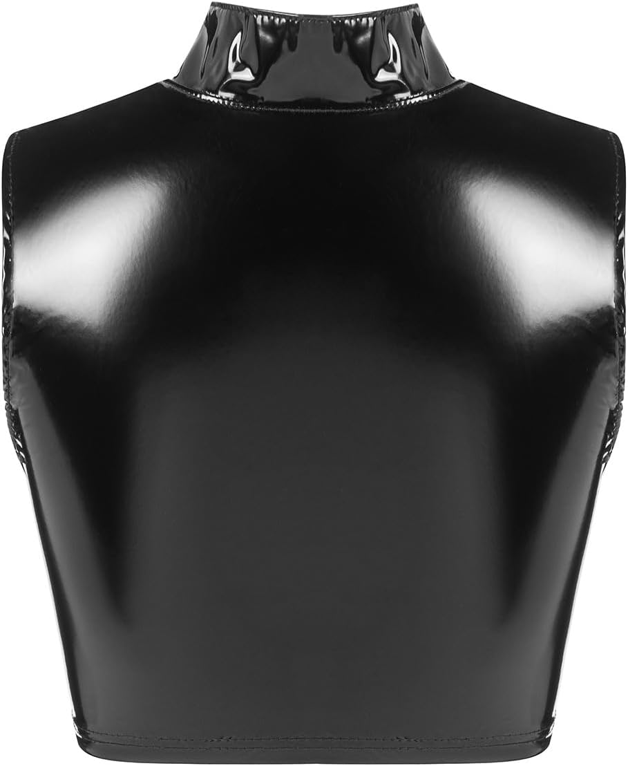 Sexy Lingerie for Women Faux Leather Sexy Vest Bra