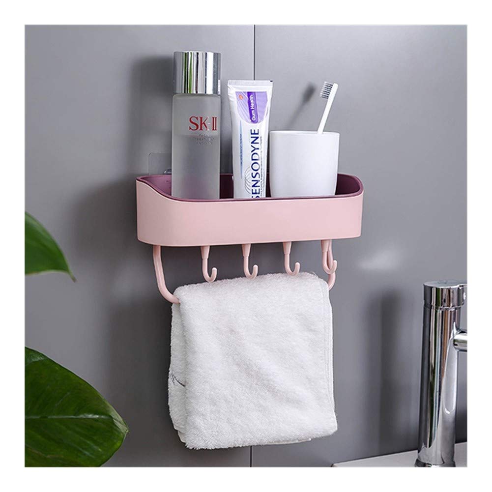Rangement plastique mural rouge multifonctionnel cuisine et douche