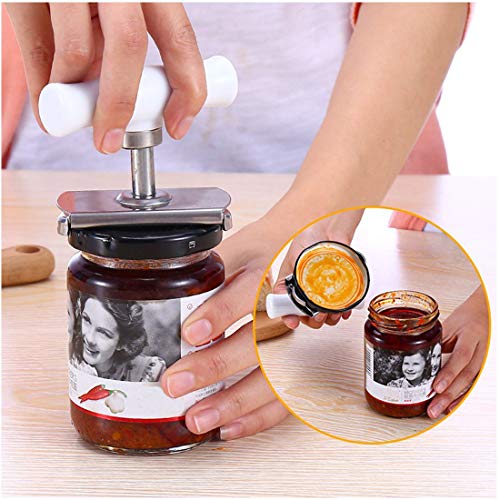 Jar Opener Multifunction Adjustable For 1-4 Inches Bottle Can, Stainless Steel Lids Off Jar Opener. Fit Seniors, Arthritis, Women, Chilren, Weak Hands #TOP6