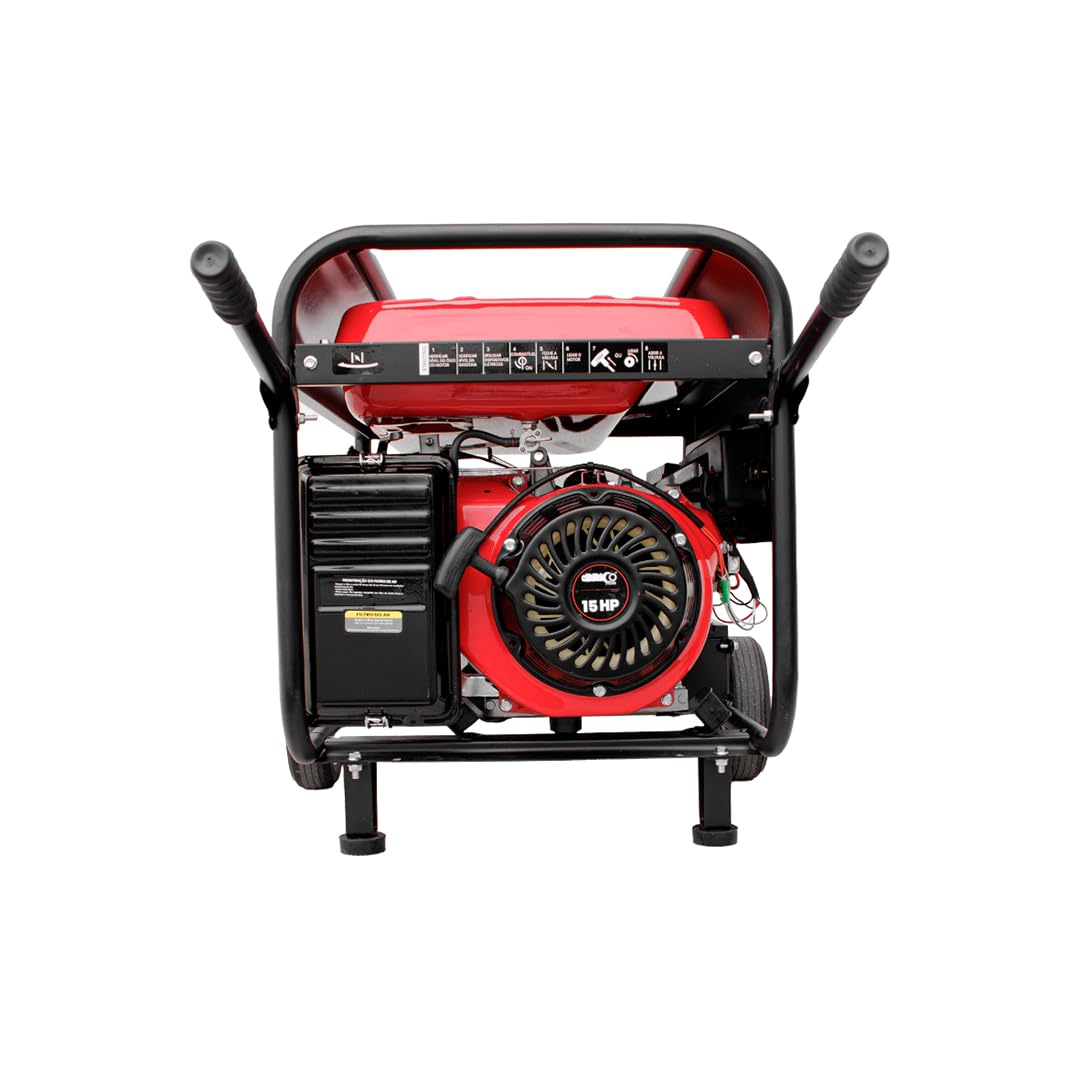 Bricoferr Generador Gasolina - 6.5 KVA, 15HP Monofásico