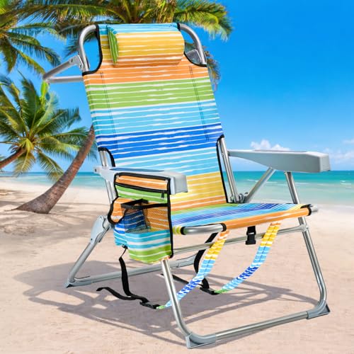 GVDV Rainbow Backpack Beach Chair