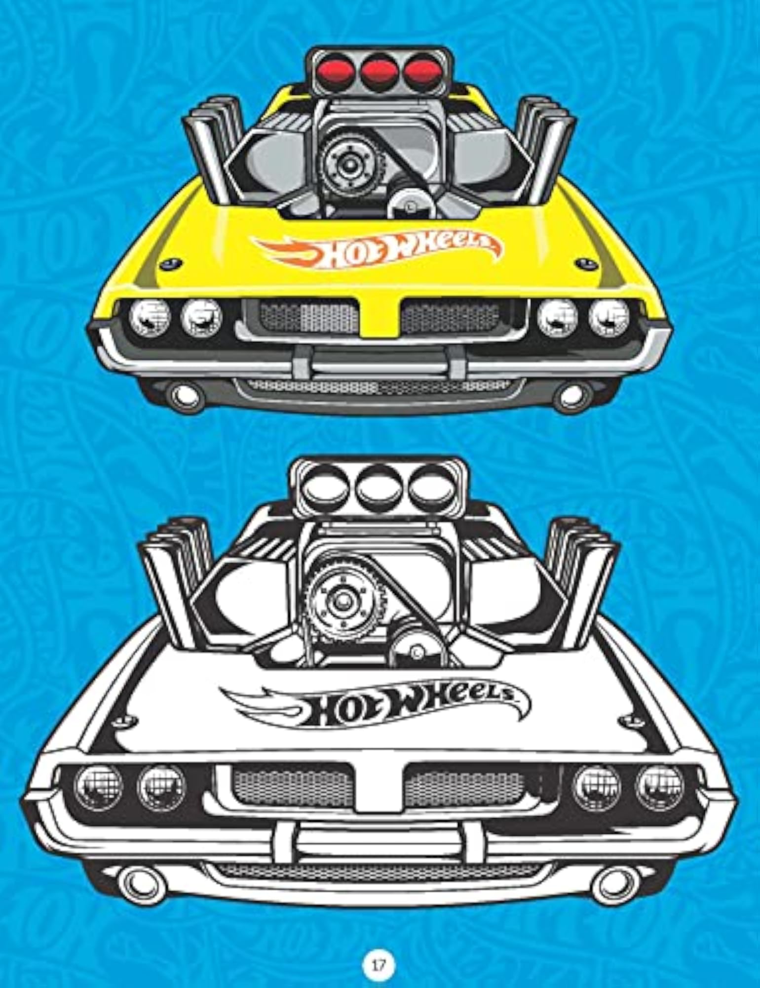 Hot Wheels Copy Colouring Book