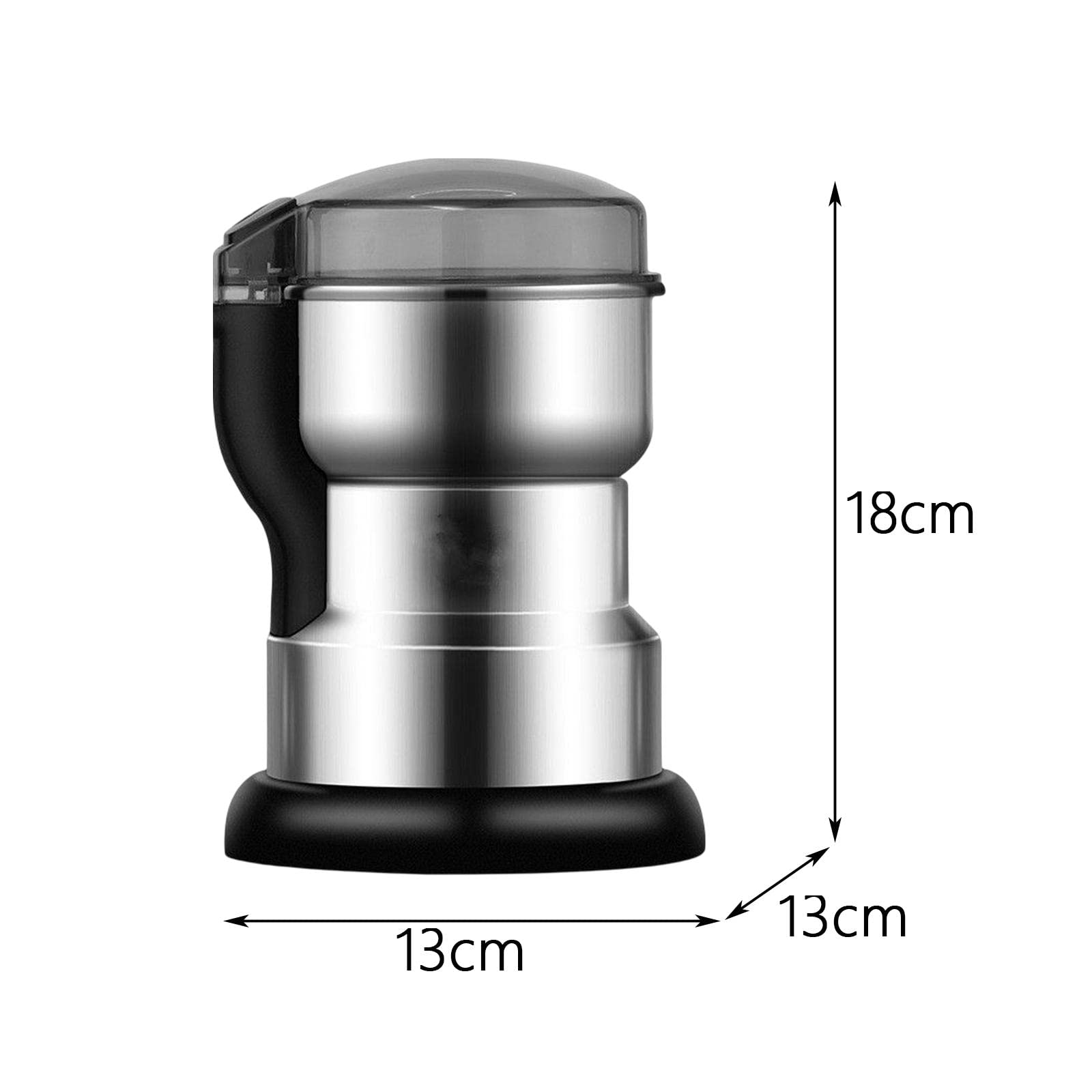 Fenteer Mahlen von Kaffeebohnen, elektrische Schleifmaschine aus Edelstahl 400 W, Multifunktions-Smash-Maschine für Erdnüsse, Gross