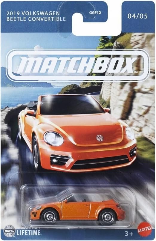 Matchbox Volkswagen Beetle Convertible 1:64 Naranja miniatura 1