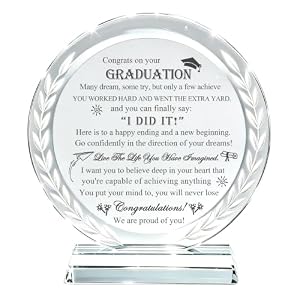 Movdyka Graduation Crystal Gifts for Him Her High School College