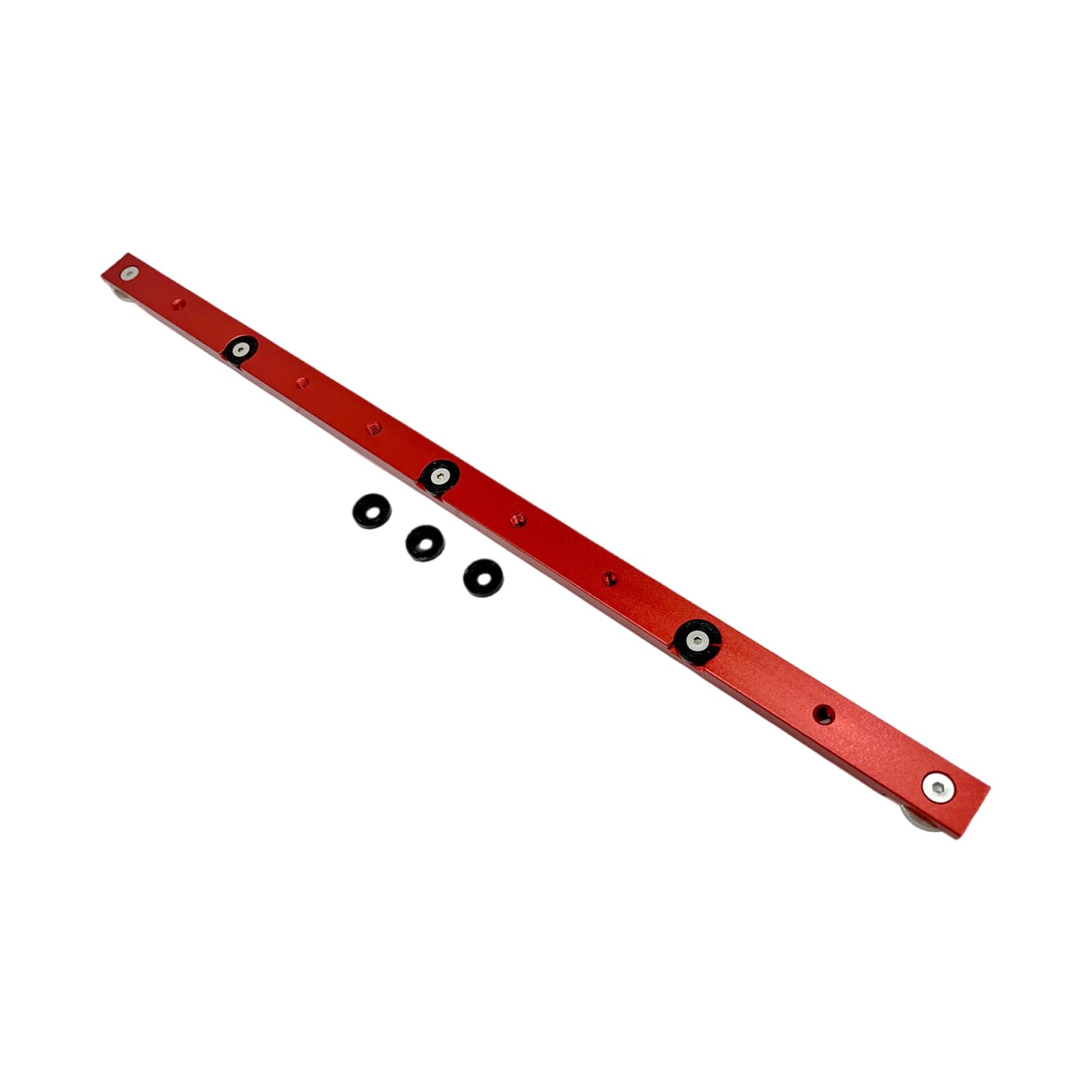 Miter Rod Clamping Tool Slider Woodworking Guide Rails Sliding Fence for Table Sawer and Milling Machines Aluminum Miter Rod Clamping Tool Slider with Adjustable Stop for Woodworking Table