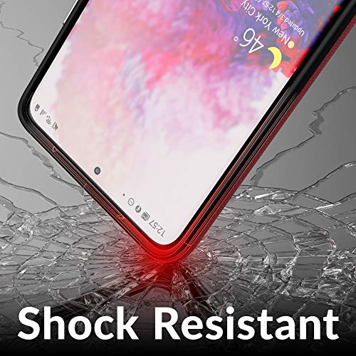 Image of Crave for Galaxy S21 Ultra Case, Shockproof Protection Dual Layer Case for Samsung Galaxy S21 Ultra 5G (6.8 inch) - Red
