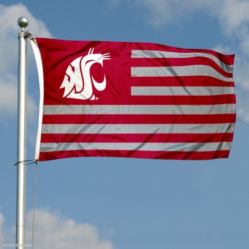 Washington State Cougars Stars and Stripes Nation Flag - Image 3