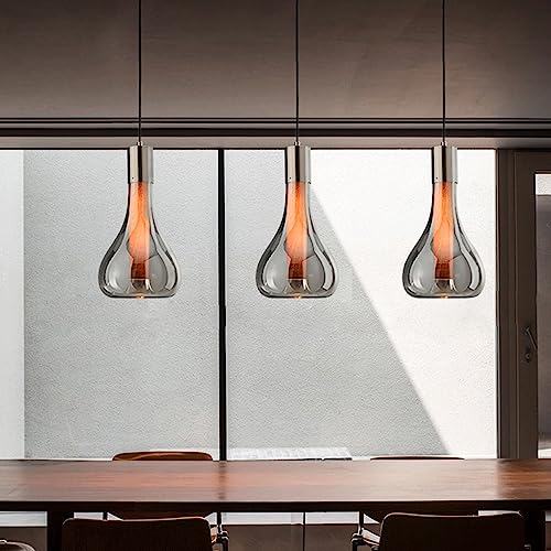 Suspension E27 luminaire décoratif hôtel restaurant avec abat-jour verre créatif
