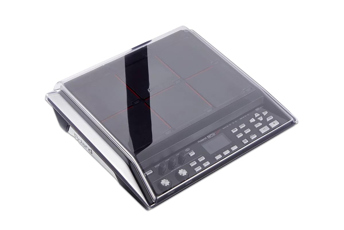 Decksaver Cover for Roland SPD-SX - Super-Durable Polycarbonate Protective lid in Smoked Clear Colour, Made in The UK - The Producers' Choice for Unbeatable Protection