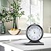 Auafanzy Retro Mantel Décor Desk Clock, 10-inch Vintage Table Clocks for Fireplace, Easy to Read Clocks for Living Room, Bedroom, Office, Desktop Decoration (Black)