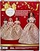 Barbie Signature 2025 Holiday Fashion Doll with Dark Brown Hair Wearing Silver & Gold Gown, Seasonal Collectible Includes Displayable Packaging & Doll Stand